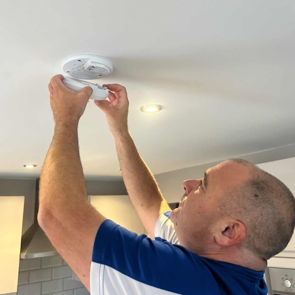 Different types of smoke and heat alarms installed in Erith homes